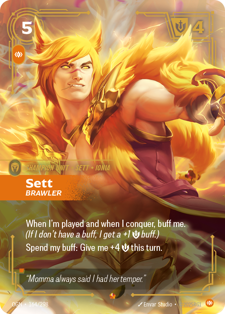 [Chinese] Sett, Brawler [OGN-164/298]