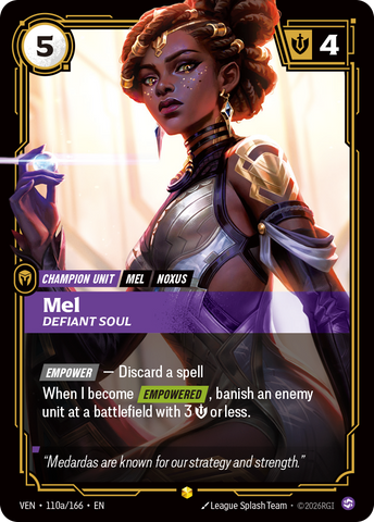 Mel, Defiant Soul (Alternate Art) [VEN-110A/166]