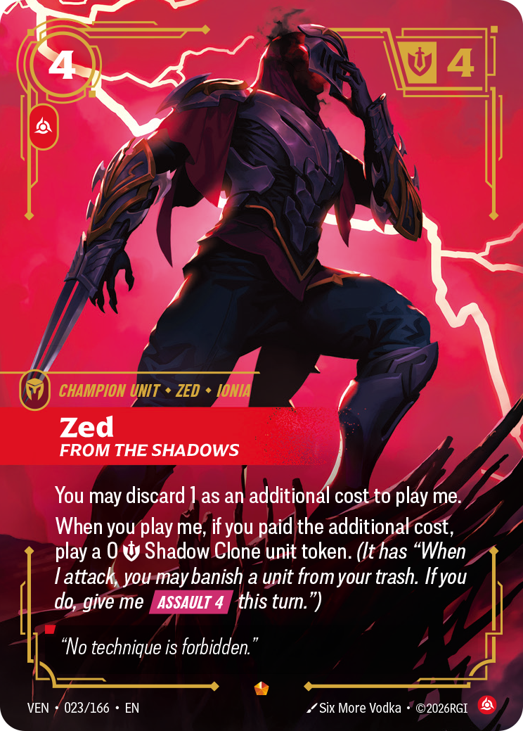 [Chinese] Zed, From the Shadows [VEN-023/166]