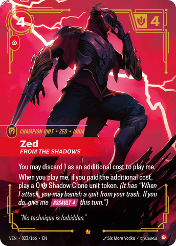 Zed, From the Shadows [VEN-023/166]