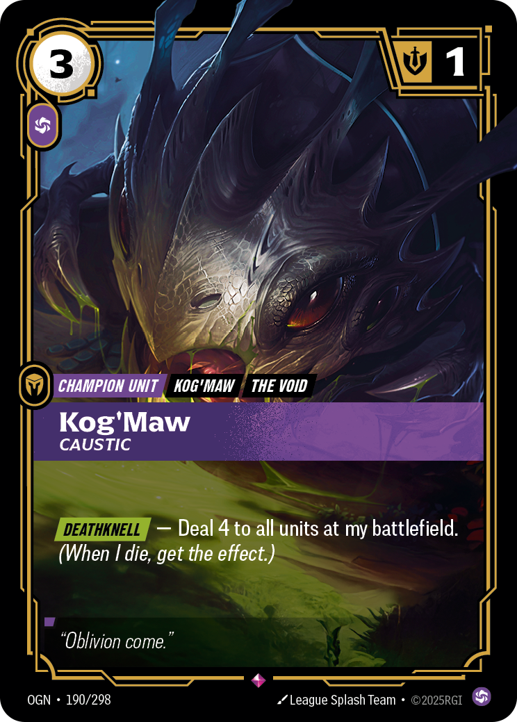 Kog'Maw, Caustic [OGN-190/298] CN