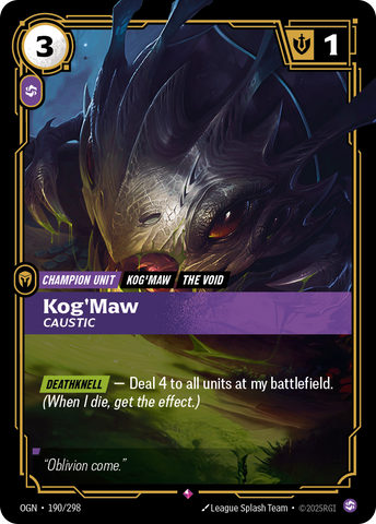 Kog'Maw, Caustic [OGN-190/298]