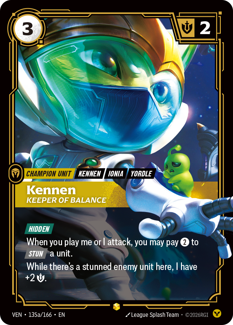 [Chinese] Kennen, Keeper of Balance (Alternate Art) [VEN-135A/166]