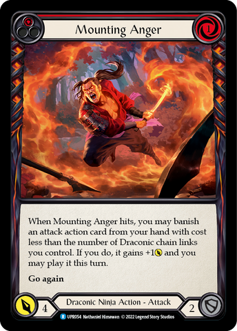 Mounting Anger (Red) [UPR054] (Uprising)  Rainbow Foil