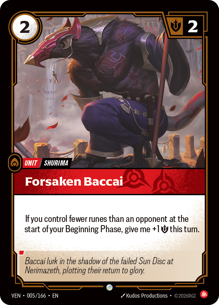 Forsaken Baccai [VEN-005/166]