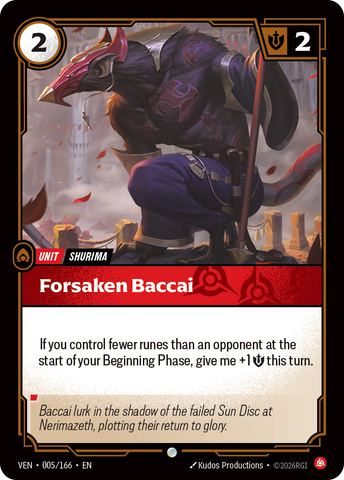 Forsaken Baccai [VEN-005/166]