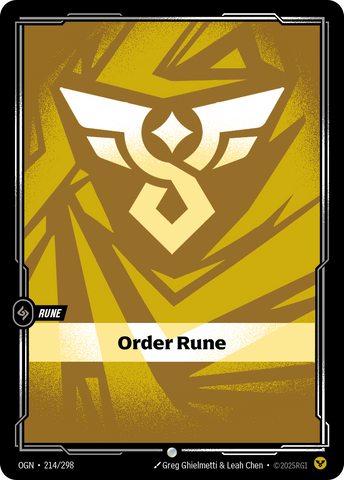 Order Rune x 6 [OGN-214/298]