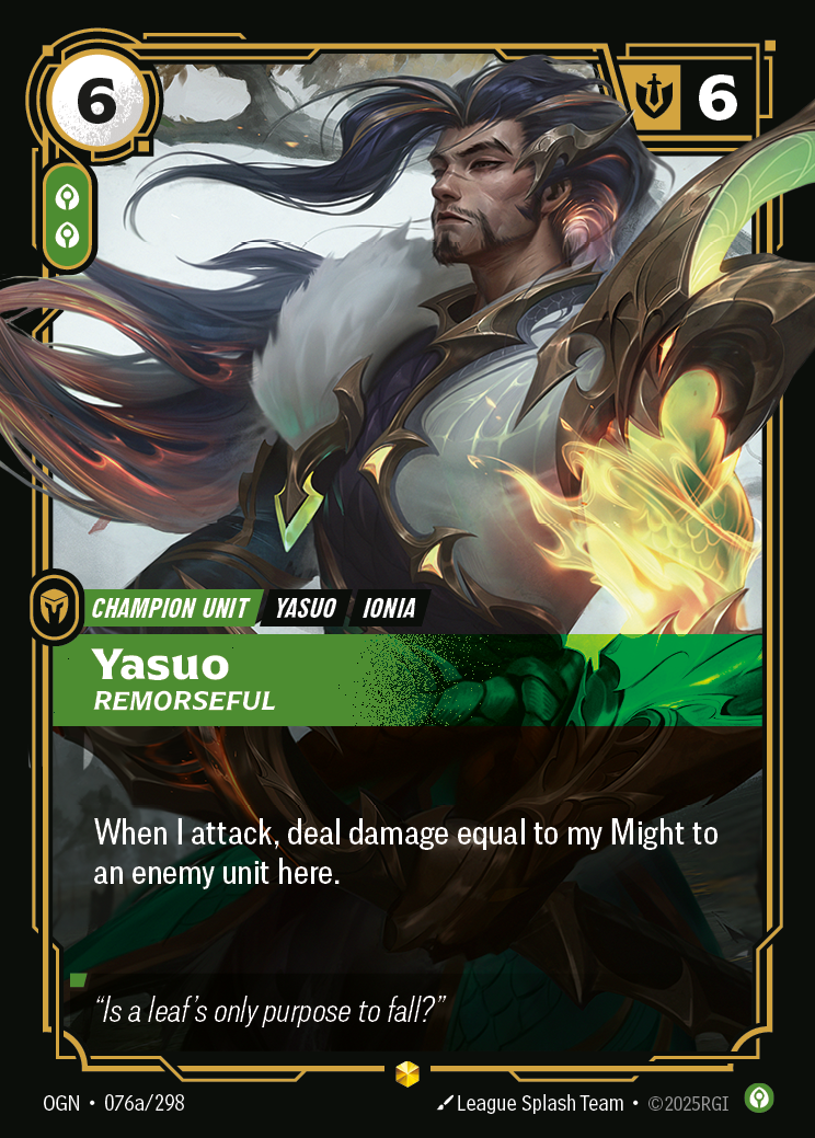 Yasuo, Remorseful [OGN-076a/298]