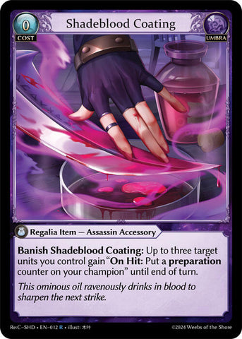 Shadeblood Coating (012) [Tristan Re:Collection, Shadowdancer]