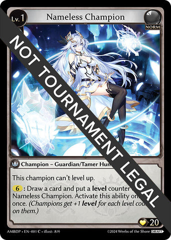 Nameless Champion (Guardian/Tamer) (001) [Mortal Ambition Draft Pack]