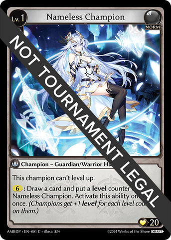 Nameless Champion (Guardian/Warrior) (001) [Mortal Ambition Draft Pack]