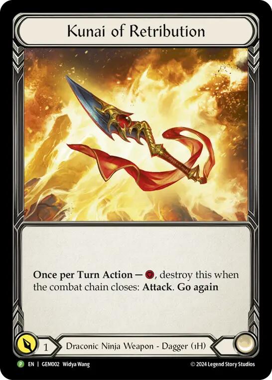 Kunai of Retribution [GEM002] (GEM Pack 1)  Cold Foil