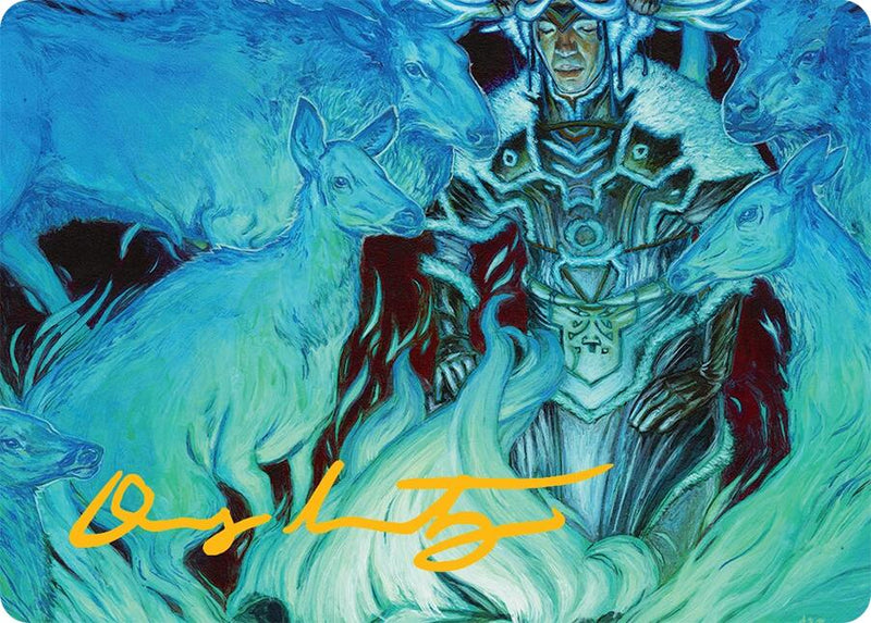 Unending Whisper Art Card (9/54) (Gold-Stamped Signature) [Tarkir: Dragonstorm Art Series]