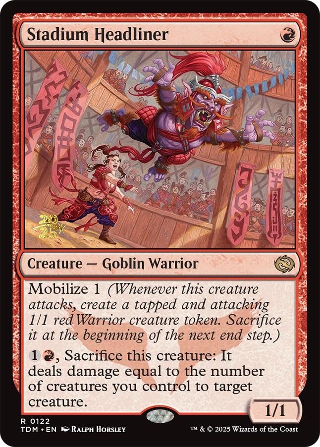 Stadium Headliner [Tarkir: Dragonstorm Prerelease Cards]