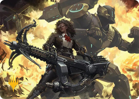 Machinist's Arsenal Art Card (Gold-Stamped Planeswalker Symbol) [FINAL FANTASY Art Series]