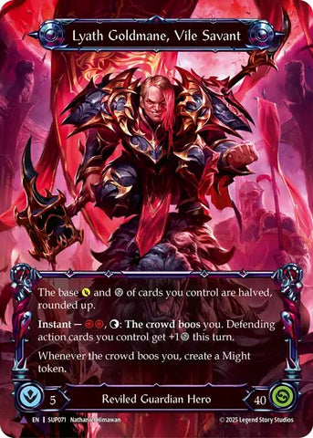 Lyath Goldmane, Vile Savant (Marvel) [SUP071] (Super Slam)  Cold Foil