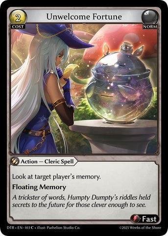 Unwelcome Fortune (103) [Distorted Reflections]