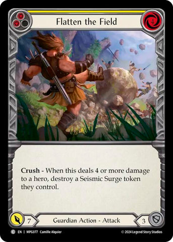 Flatten the Field (Yellow) [MPG077] (Mastery Pack Guardian)