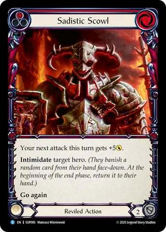 Sadistic Scowl [SUP095] (Super Slam)  Rainbow Foil