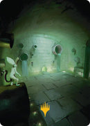 Swamp Art Card (Gold-Stamped Planeswalker Symbol) [Avatar: The Last Airbender Art Series]