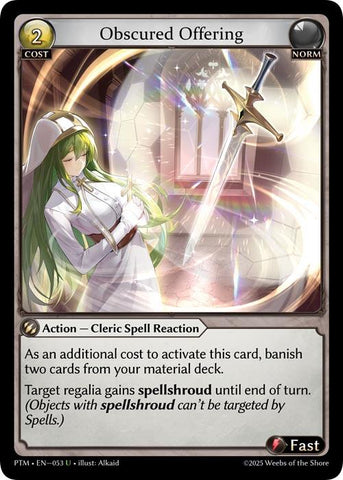 Obscured Offering (Curio Foil) (053) [Phantom Monarchs]