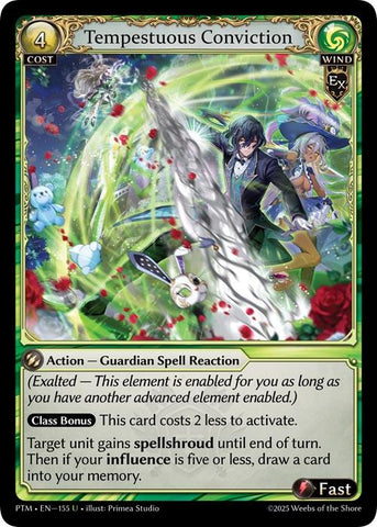 Tempestuous Conviction (Curio Foil) (155) [Phantom Monarchs]