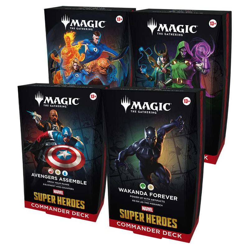 Marvel Super Heroes Commander Deck of 4