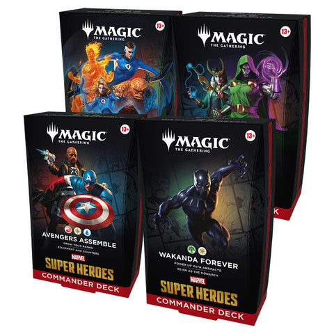 Marvel Super Heroes Commander Deck of 4