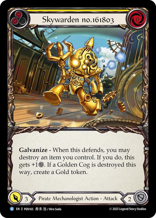 Skywarden No(Red)6(Red)80(Blue) (Yellow) (Rainbow Foil) [PEN165] (Compendium of Rathe)  Rainbow Foil