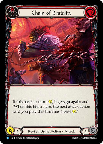 Chain Brutality (Red) (Regular) [PEN297] (Compendium of Rathe)