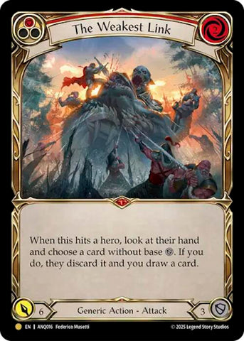 The Weakest Link (Red) (Gold) [ANQ016] (Compendium of Rathe - Antiquity Pack)  Cold Foil