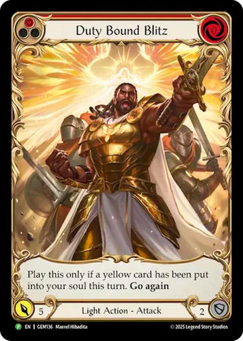 Duty Bound Blitz [GEM136] (GEM Pack 4)  Rainbow Foil