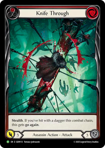 Knife Through (Red) [GEM113] (GEM Pack 4)