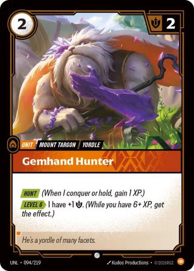 [Chinese] Gemhand Hunter [UNL-094/219]