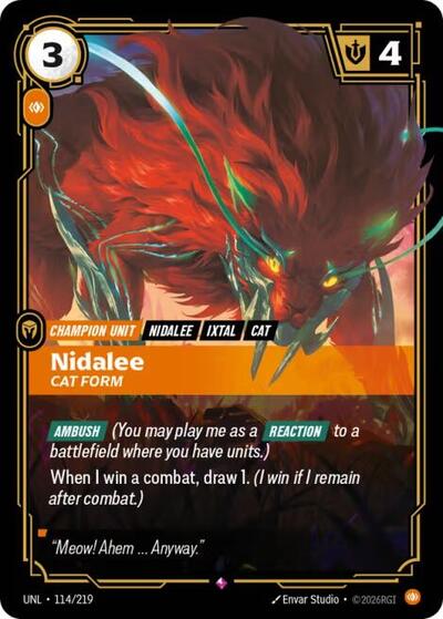 [Chinese] Nidalee - Cat Form [UNL-114/219]