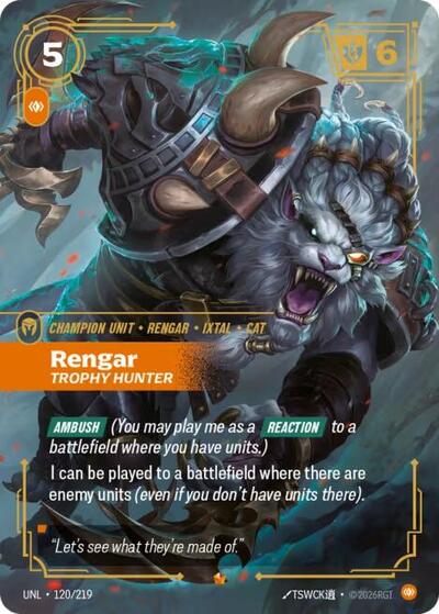 [Chinese] Rengar - Trophy Hunter [UNL-120/219]