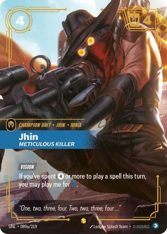 [Chinese] Jhin - Meticulous Killer (Alternate Art) [UNL-089a/219]