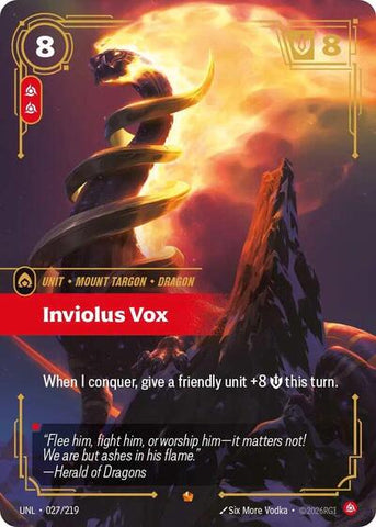[Chinese] Inviolus Vox [UNL-027/219]