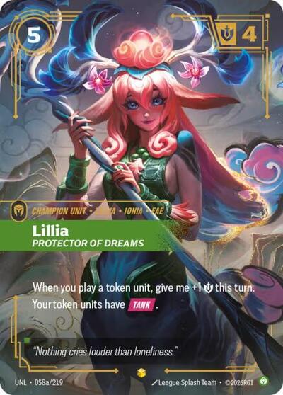 [Chinese] Lillia - Protector of Dreams (Alternate Art) [UNL-058a/219]