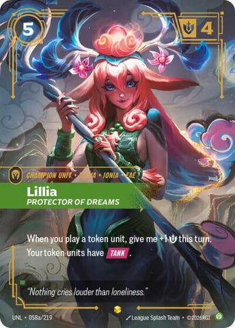 [Chinese] Lillia - Protector of Dreams (Alternate Art) [UNL-058a/219]