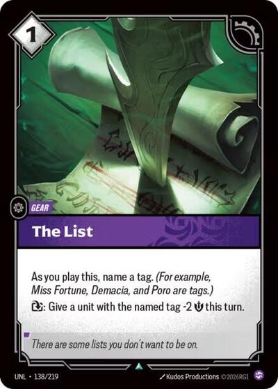 [Chinese] The List [UNL-138/219]