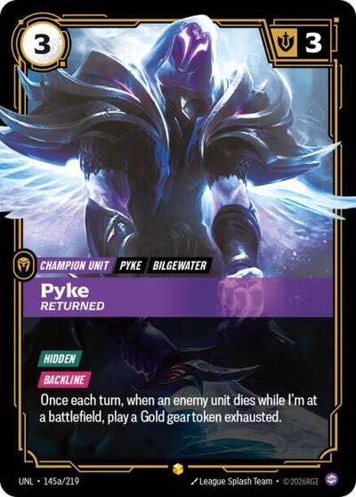 [Chinese] Pyke - Returned (Alternate Art) [UNL-145a/219]