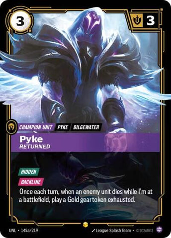 [Chinese] Pyke - Returned (Alternate Art) [UNL-145a/219]