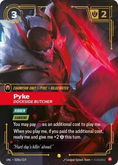 [Chinese] Pyke - Dockside Butcher (Alternate Art) [UNL-028a/219]
