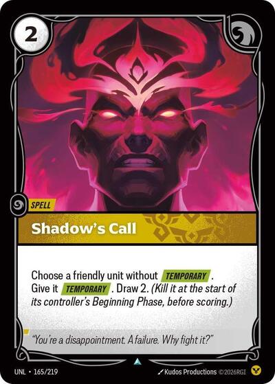 [Chinese] Shadow's Call [UNL-165/219]