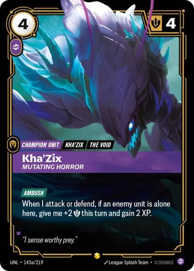 [Chinese] Kha'Zix - Mutating Horror (Alternate Art) [UNL-143a/219]