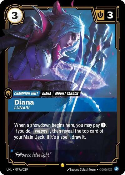 [Chinese] Diana - Lunari (Alternate Art) [UNL-079a/219]