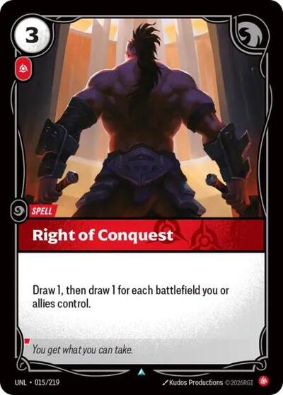 [Chinese] Right of Conquest [UNL-015/219]