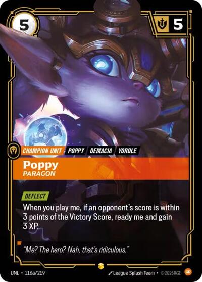 [Chinese] Poppy - Paragon (Alternate Art) [UNL-116a/219]