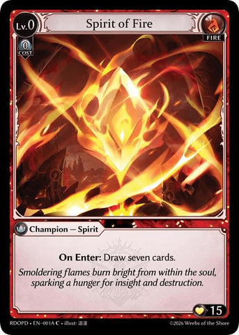 Spirit of Fire (001A) [Radiant Origins: Pantheon]